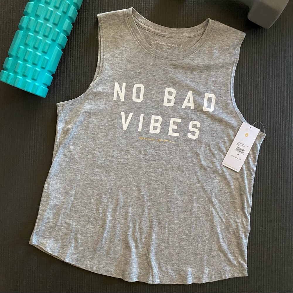 SPIRITUAL GANGSTER No Bad Vibes Muscle Tank